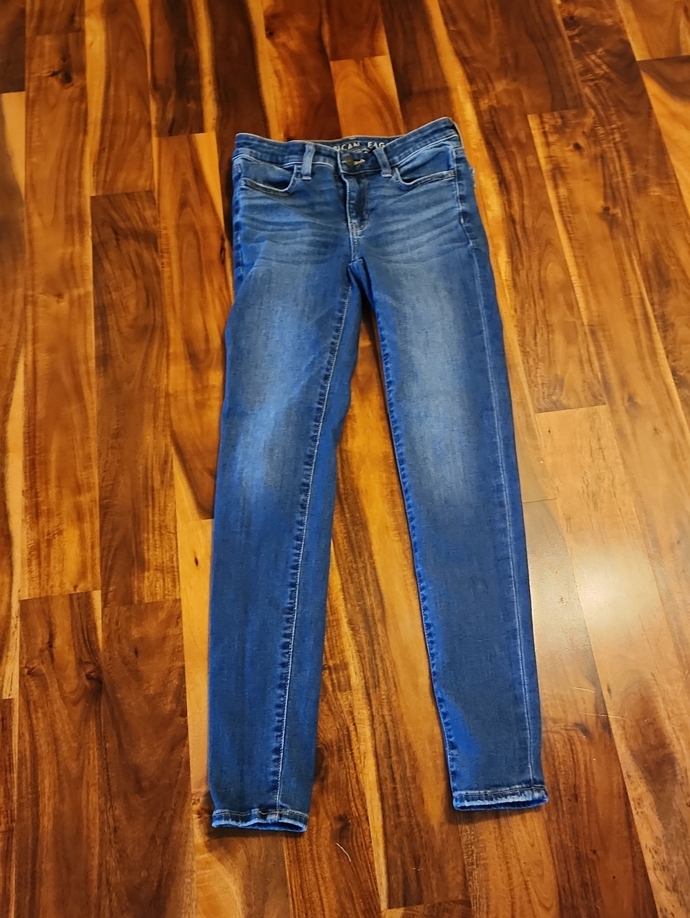 American Eagle Outfitters Women's Dark Blue Skinny Jeans